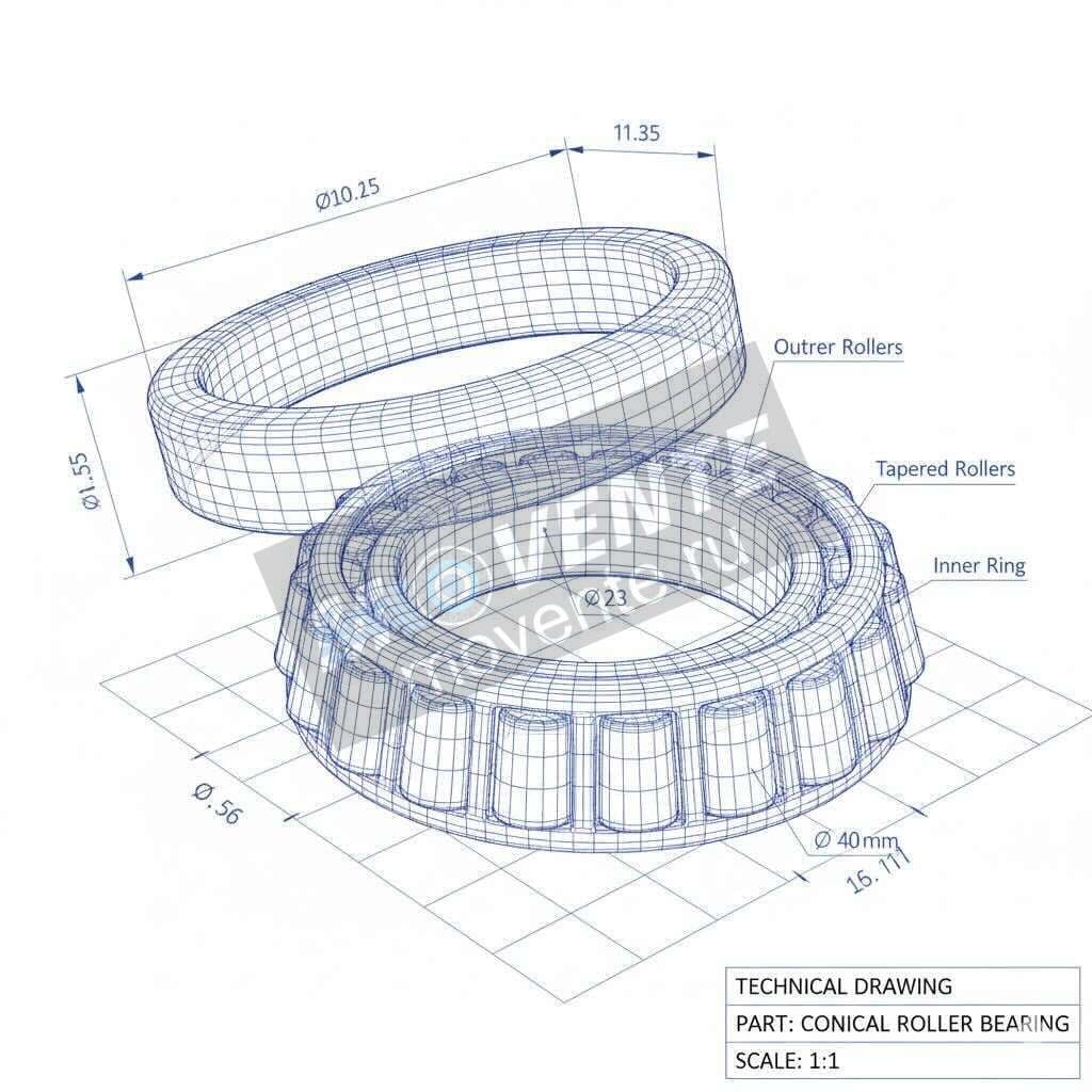 JD37026: Конический роликоподшипник - Image 1