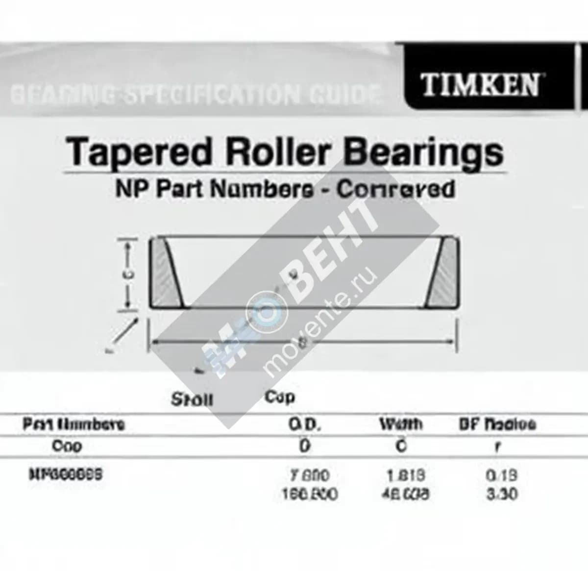 TIMKEN NP665055-TIMKEN - Image 1