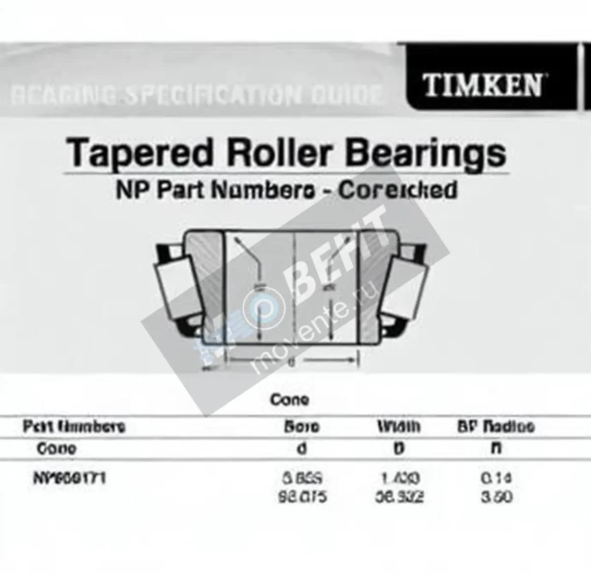 TIMKEN NP928171-TIMKEN - Image 1