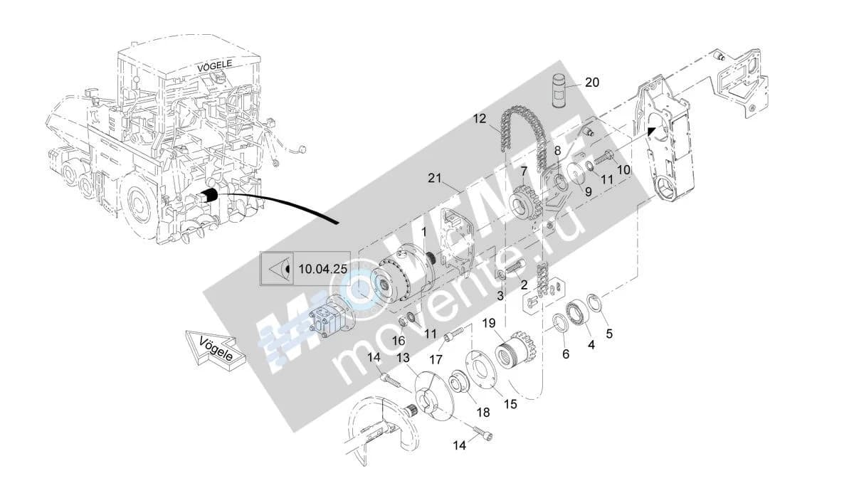 9507100635 подшипник Vögele - Image 1