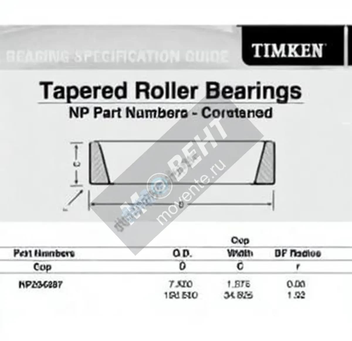TIMKEN NP234397-TIMKEN - Image 1