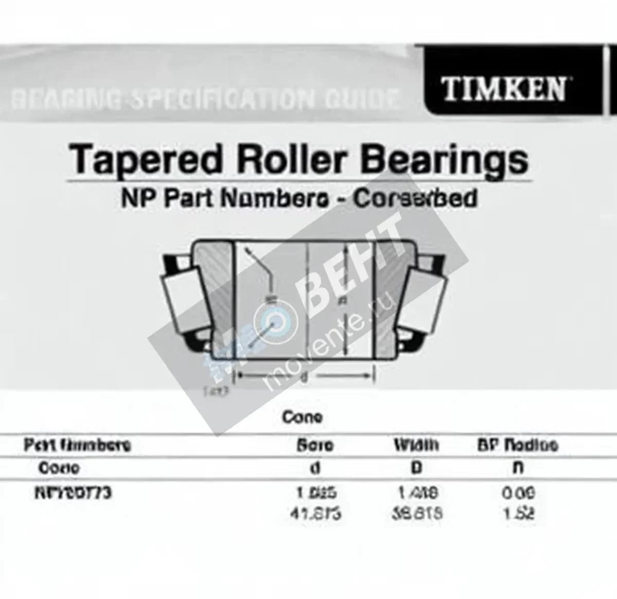 TIMKEN NP703773-TIMKEN - Image 1