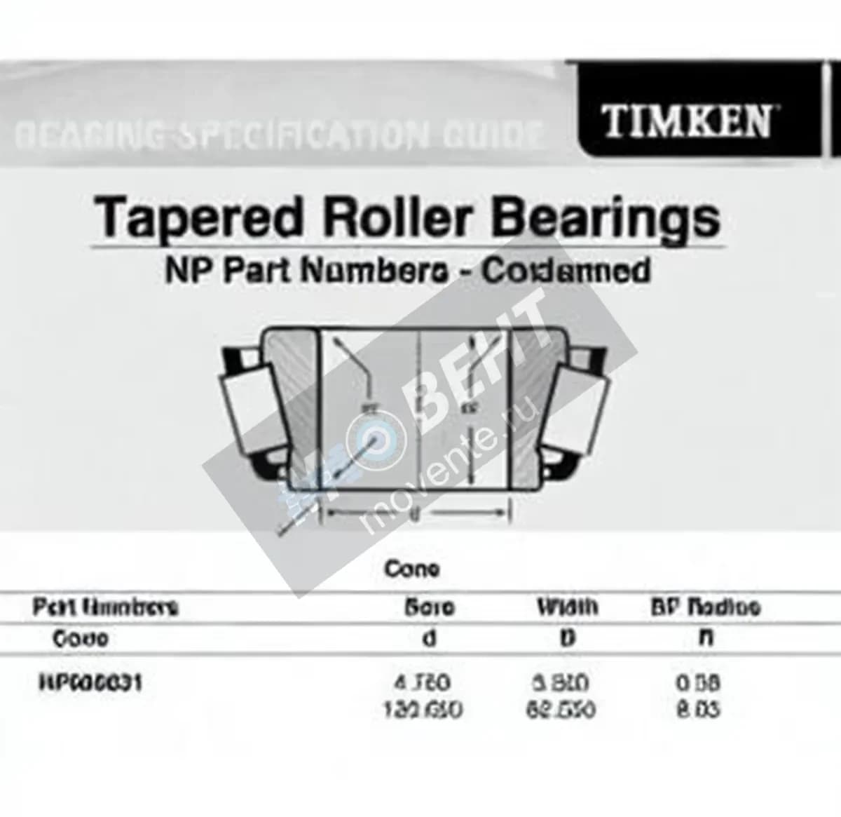 TIMKEN NP686631-TIMKEN - Image 1