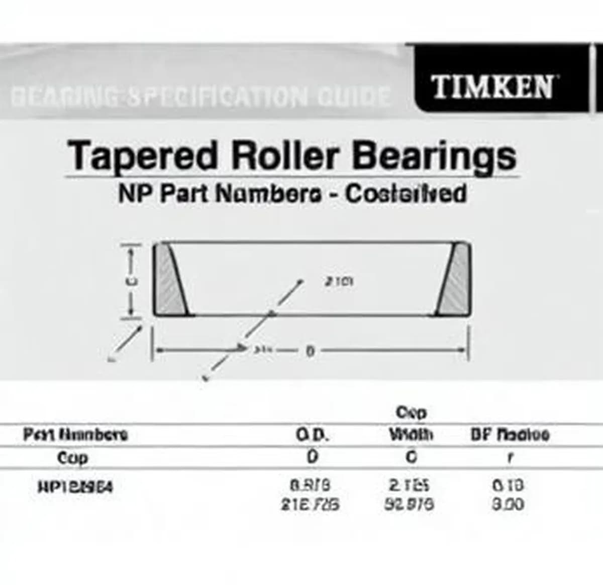 TIMKEN NP122954-TIMKEN - Image 1