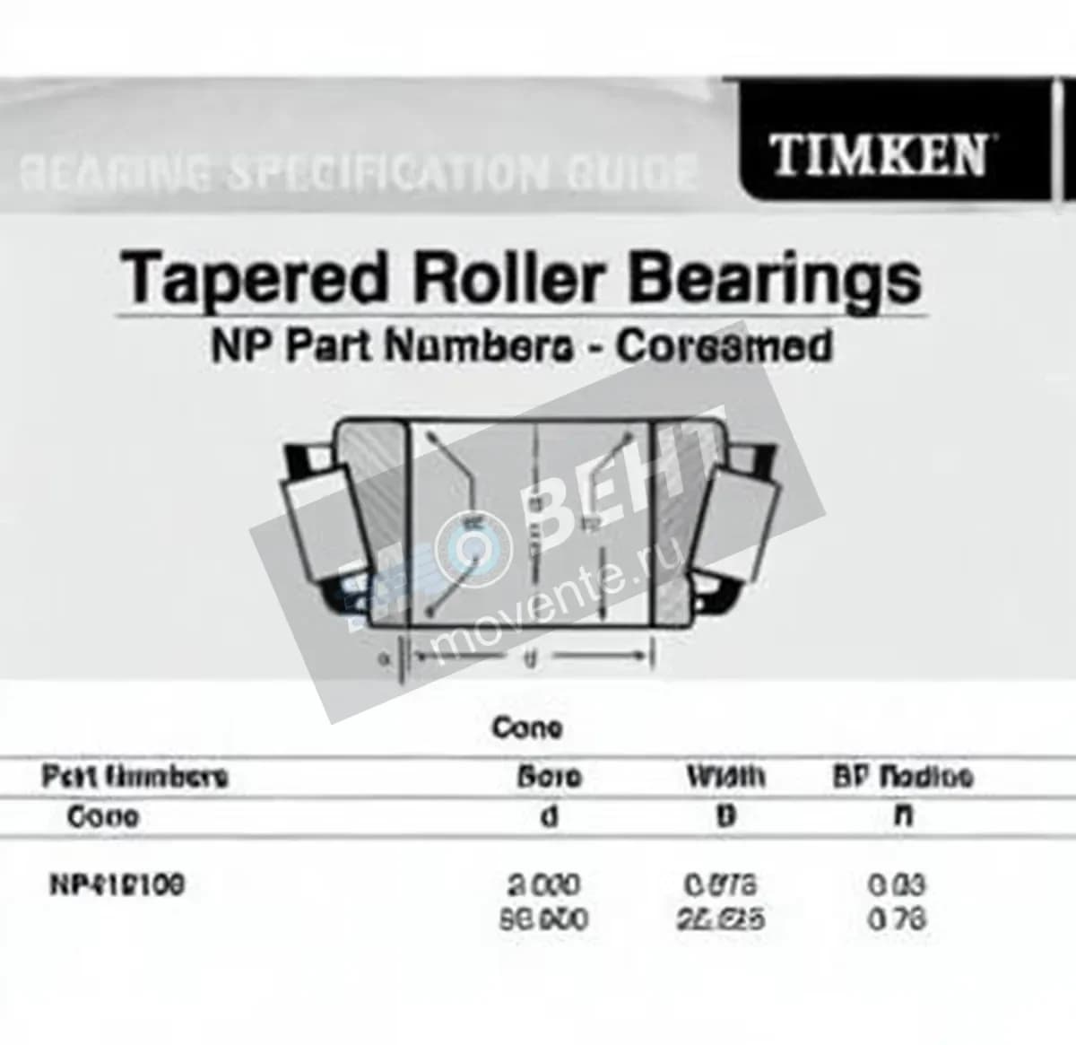 TIMKEN NP418109-TIMKEN - Image 1