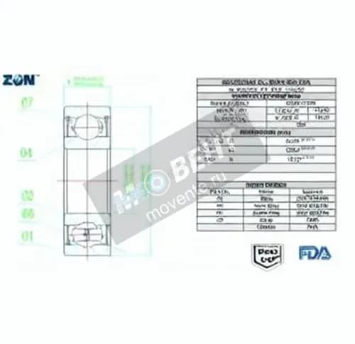 ZEN S6010-2RS-FDA-AISI420-ZEN - Image 1