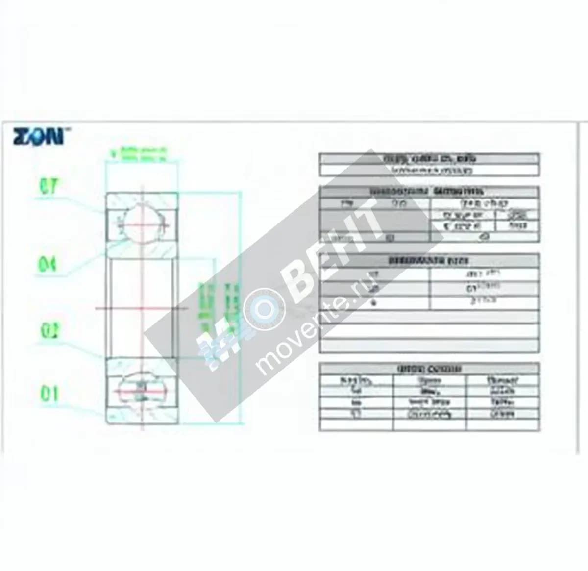 ZEN 6805-CE-SI3N4-PFTE-ZEN - Image 1