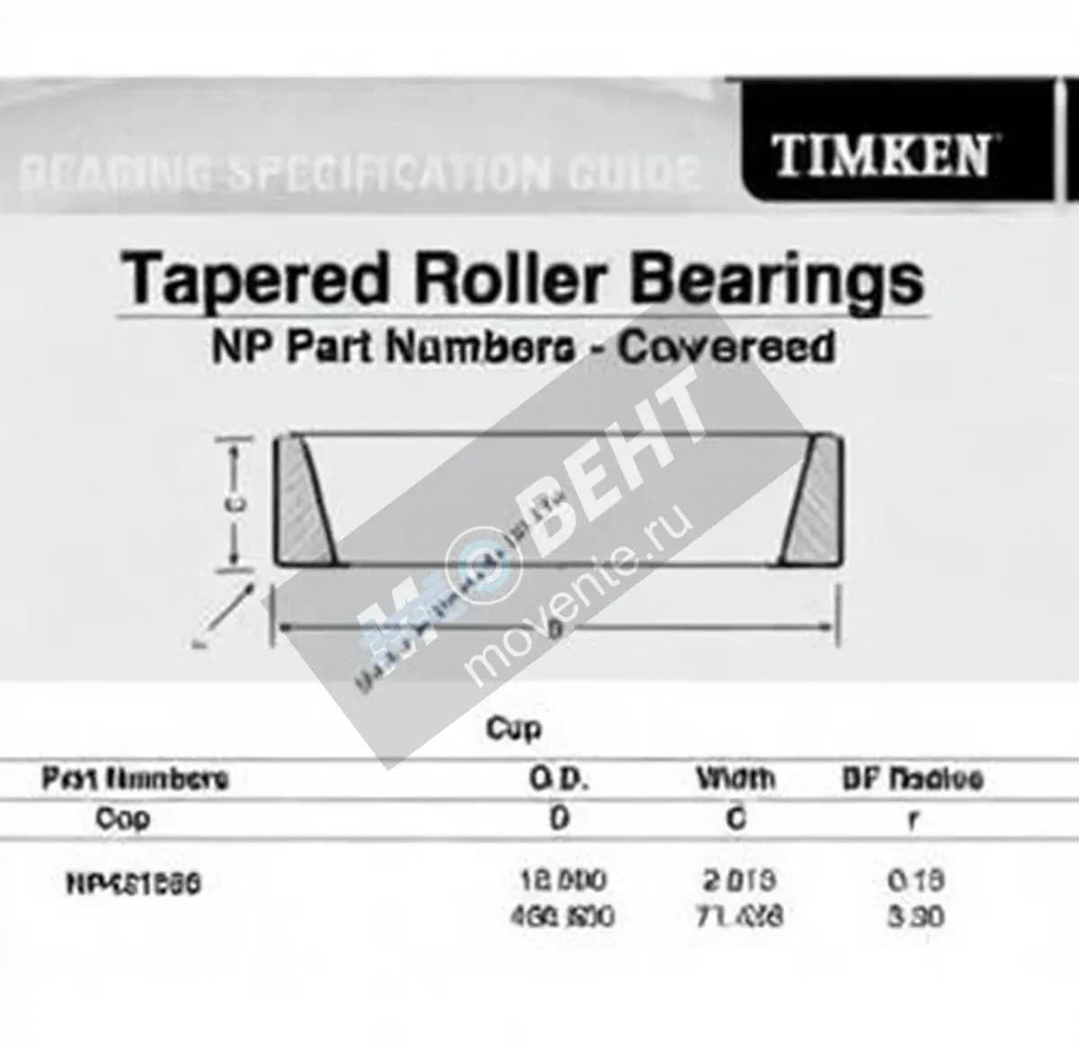 TIMKEN NP421556-TIMKEN - Image 1
