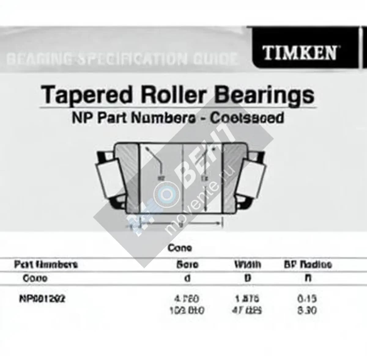 TIMKEN NP981262-TIMKEN - Image 1