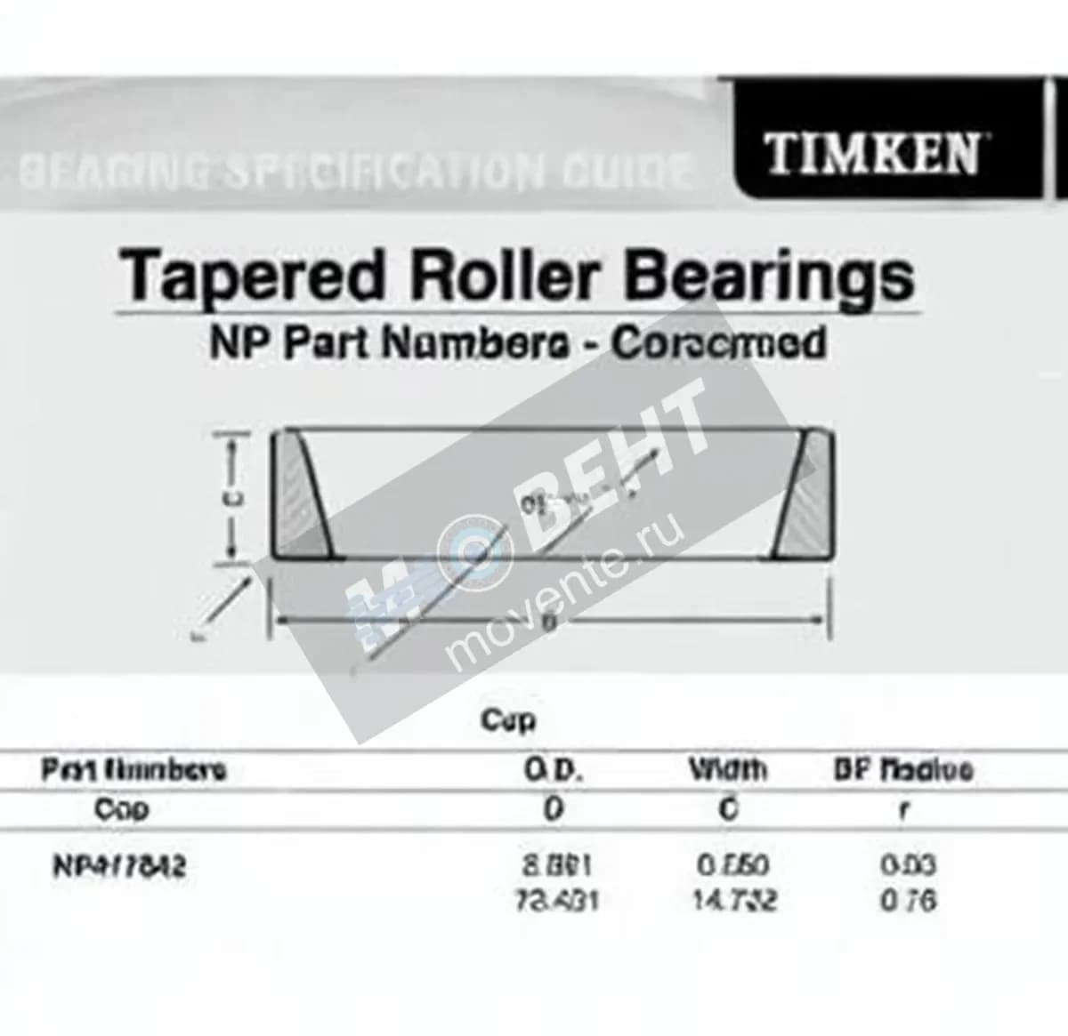 TIMKEN NP417842-TIMKEN - Image 1