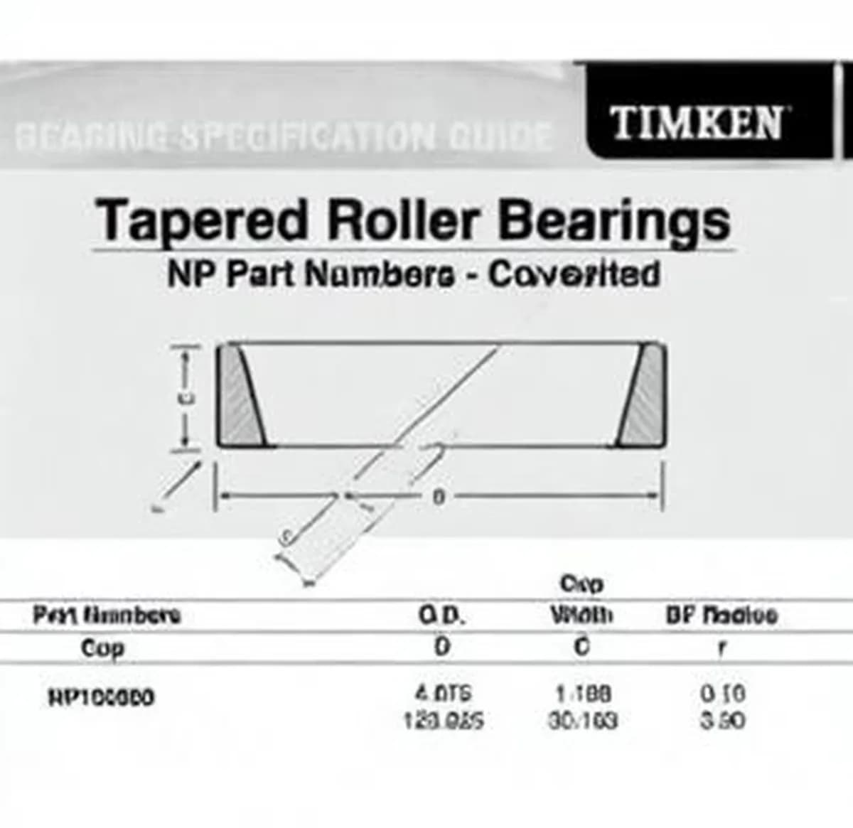 TIMKEN NP193660-TIMKEN - Image 1