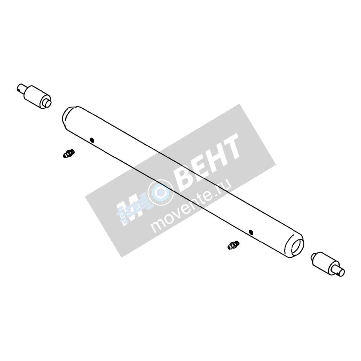 AMT2981: Гладкий передний валец с подшипниками, 18 дюймов