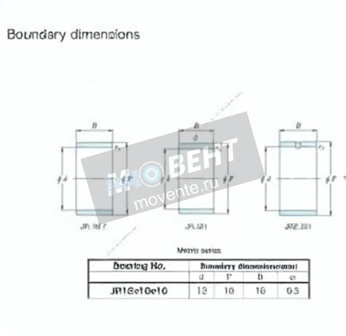 JTEKT JR12X16X16-JTEKT - Image 1