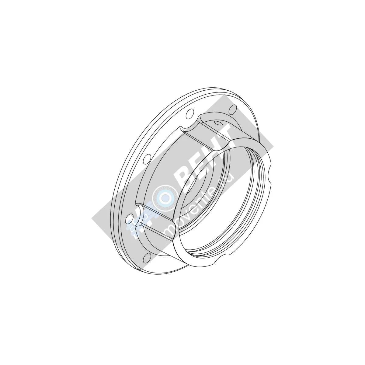 Z12821: Корпус подшипника ротора вентилятора