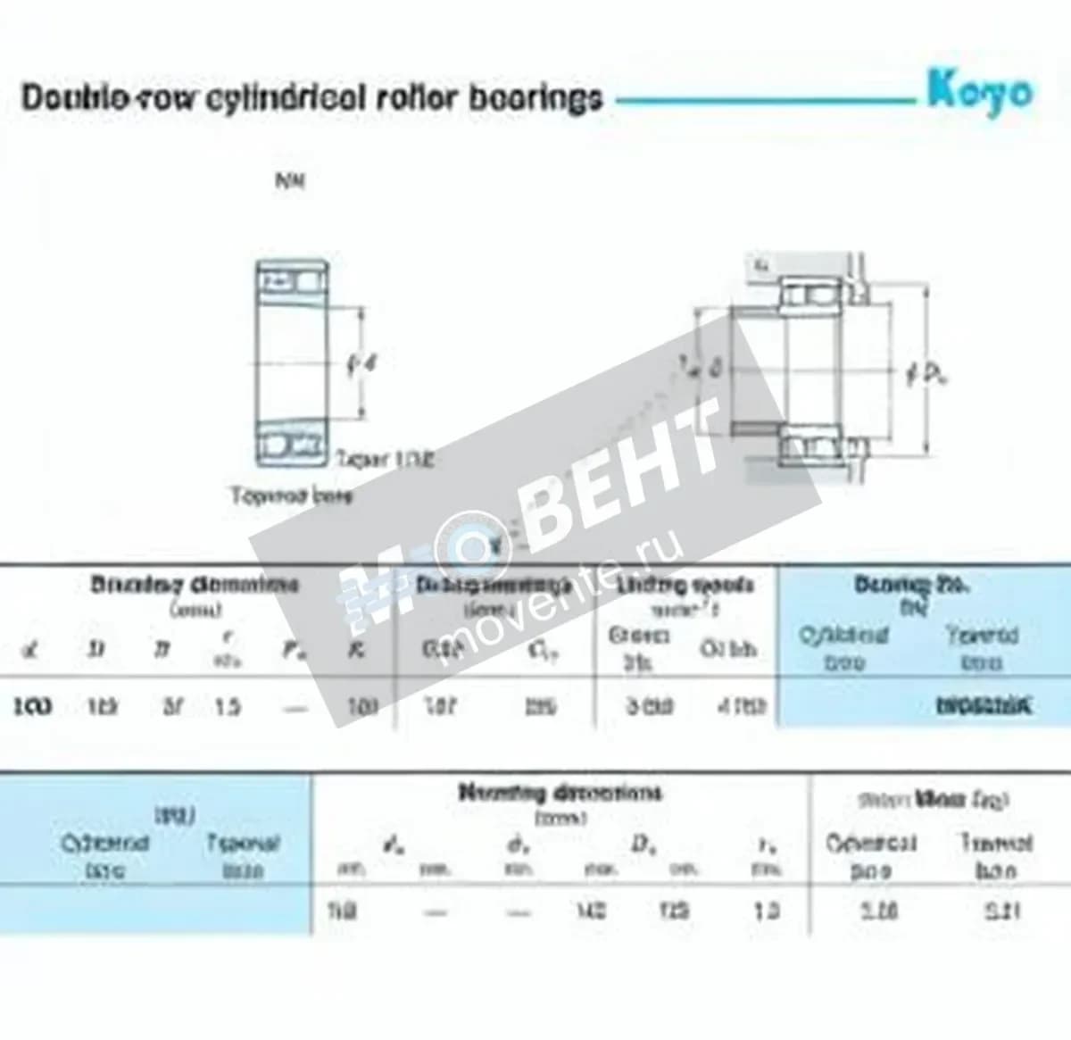 JTEKT NN3020K-JTEKT - Image 1