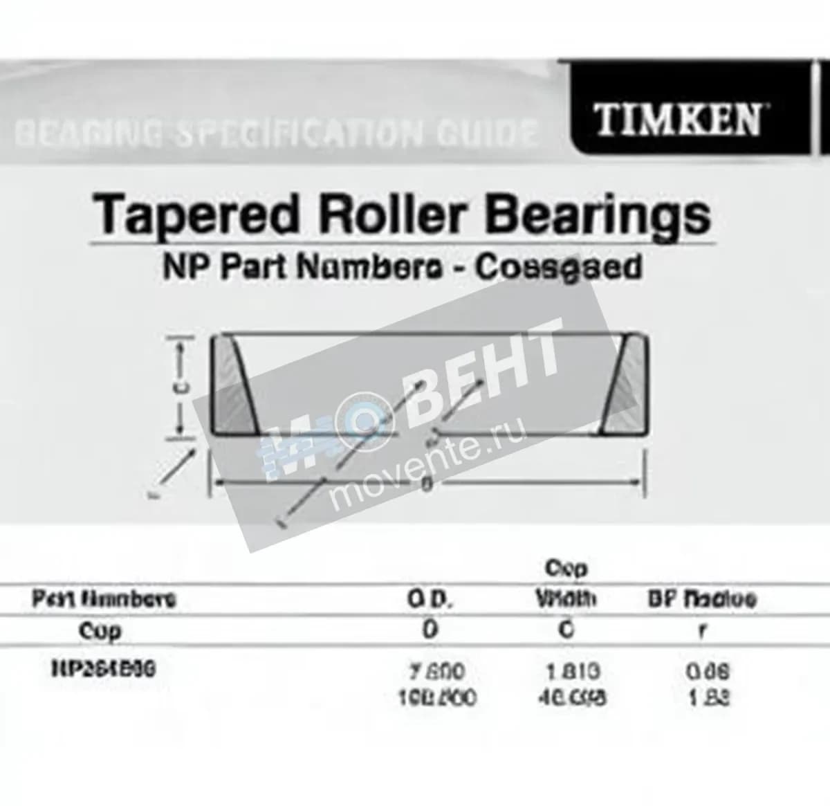 TIMKEN NP264596-TIMKEN - Image 1