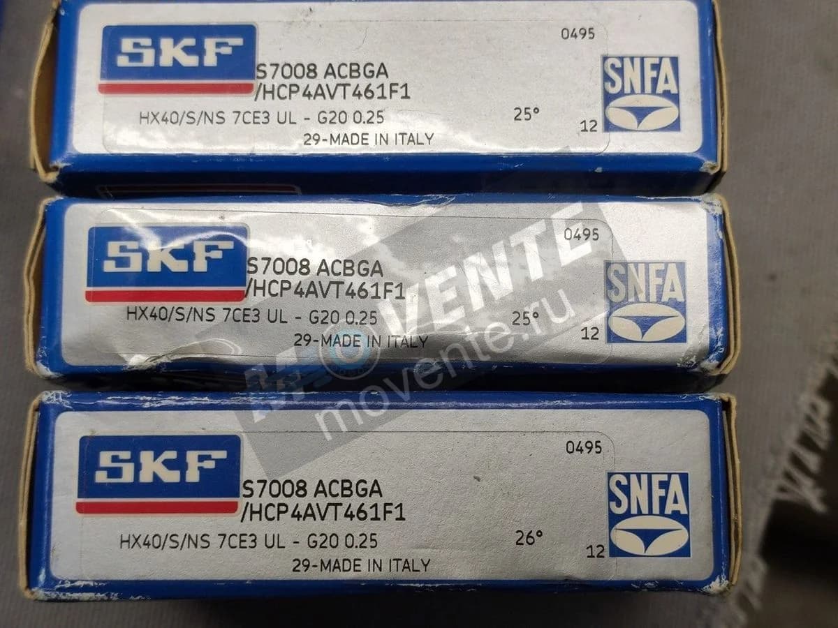 Подшипник S7008ACBGA/HCP4AVT495 SKF ITALY Оригинал - Image 1