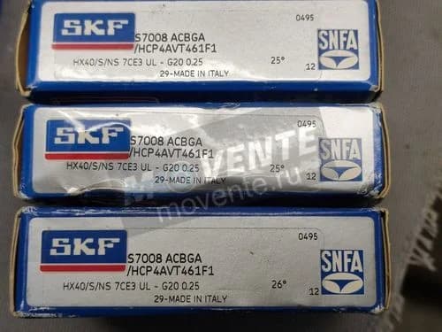 Подшипник S7008ACBGA/HCP4AVT495 SKF ITALY Оригинал - Image 1