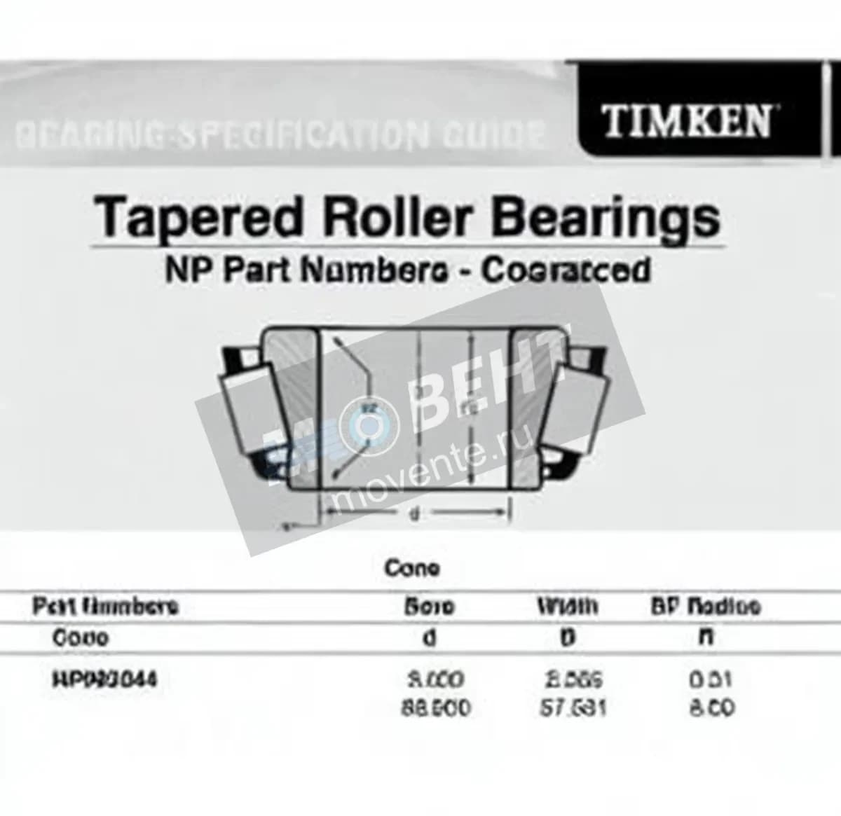TIMKEN NP993044-TIMKEN - Image 1