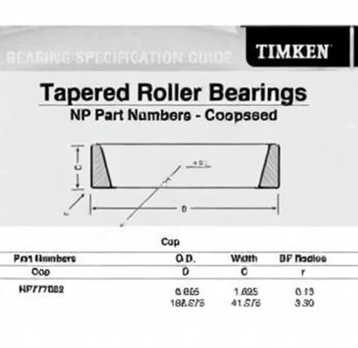 TIMKEN NP777052-TIMKEN - Image 1