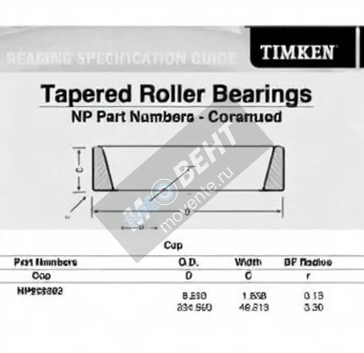 TIMKEN NP953382-TIMKEN - Image 1