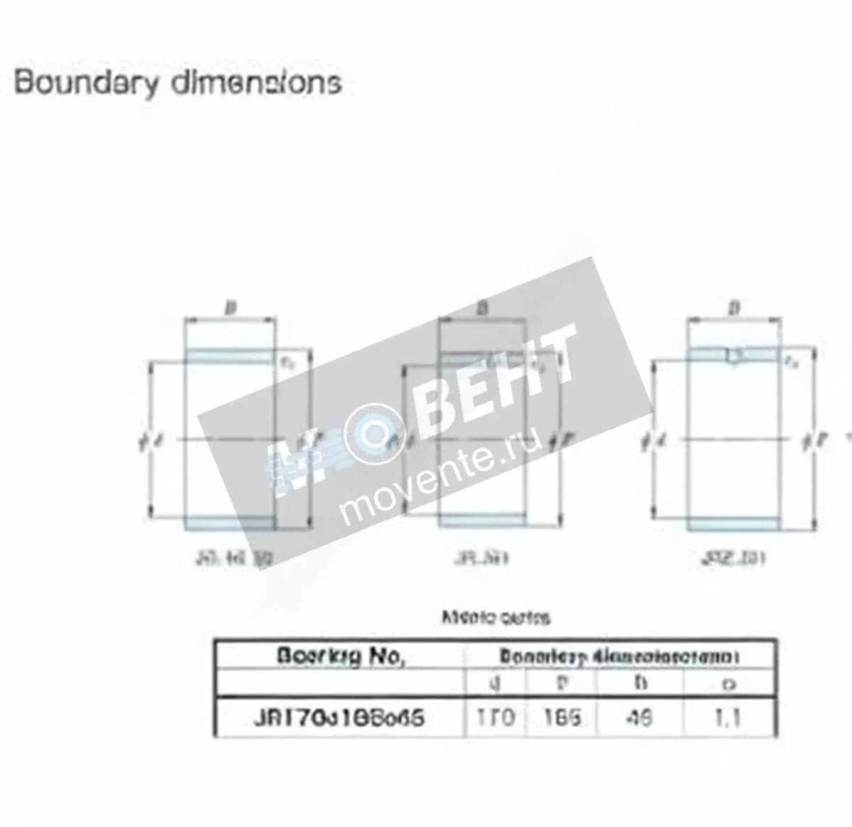 JTEKT JR170X185X45-JTEKT - Image 1