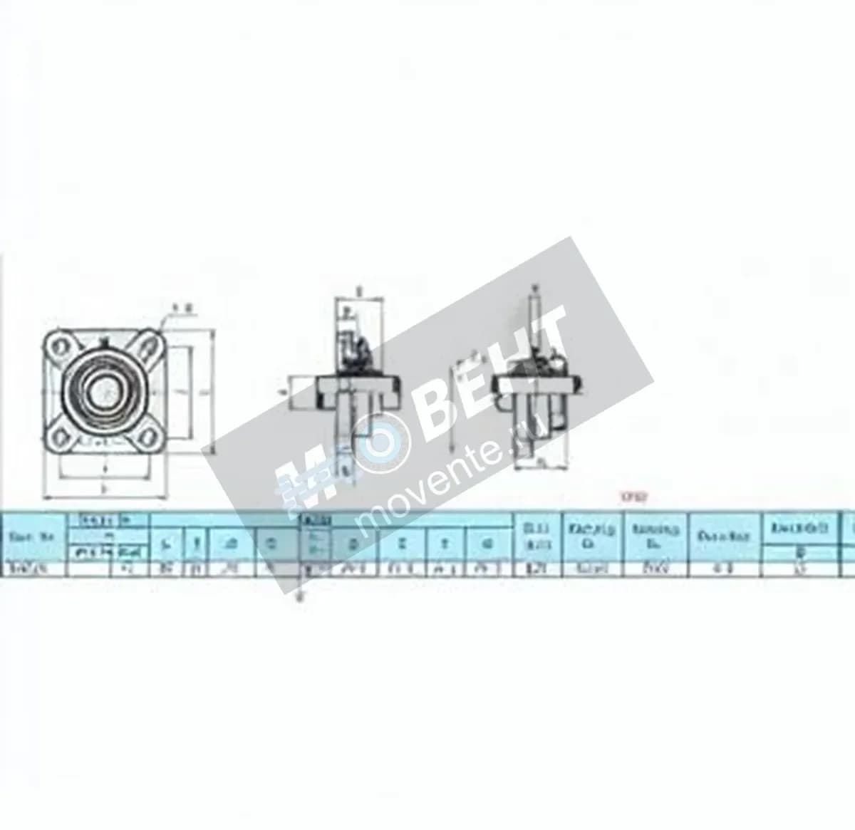 GEN UCF203-INOX - Image 1