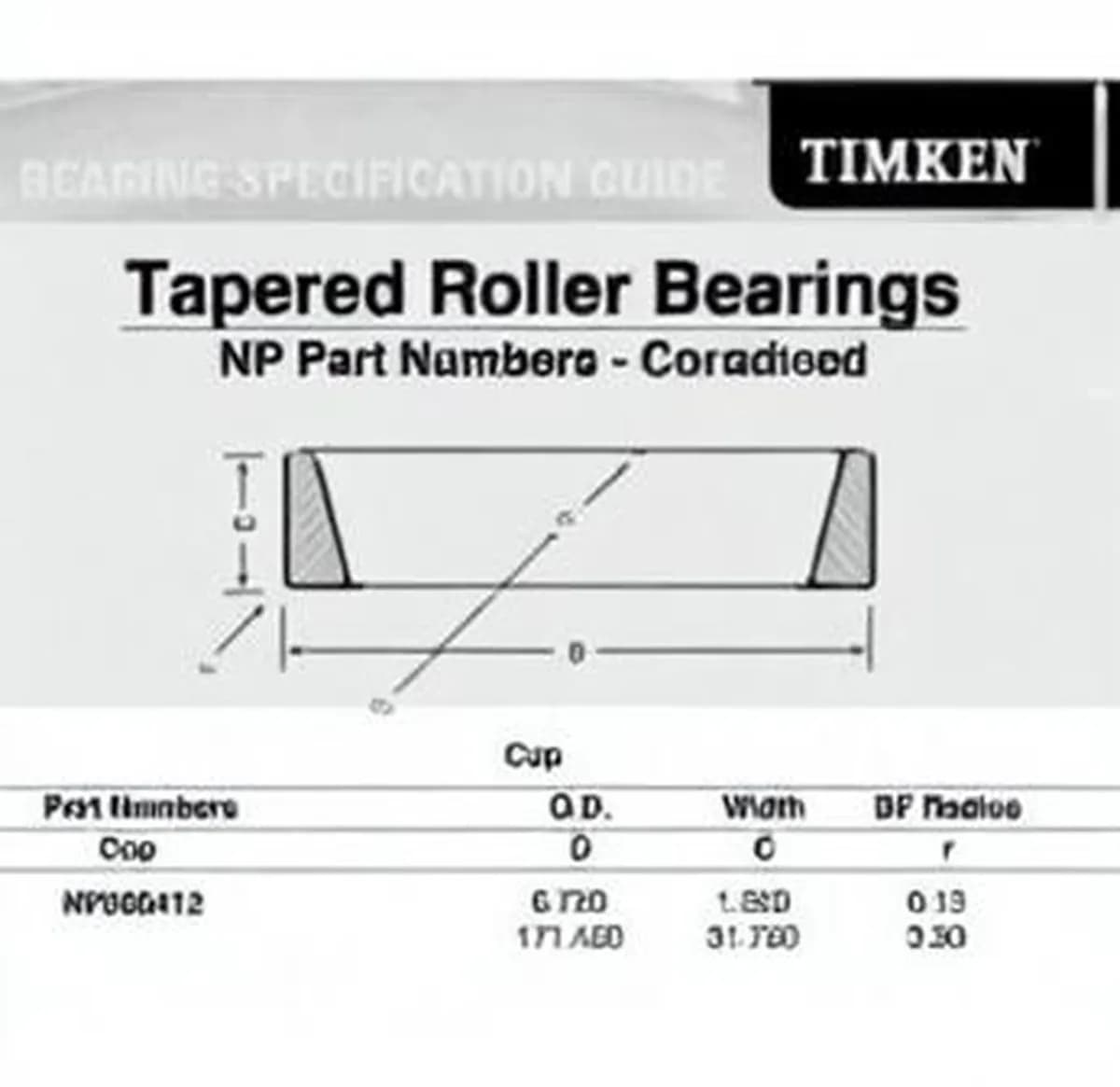 TIMKEN NP560412-TIMKEN - Image 1