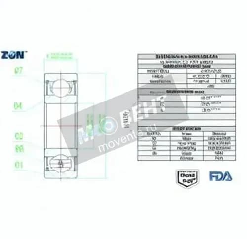 ZEN S6009-2RS-FDA-AISI420-ZEN - Image 1