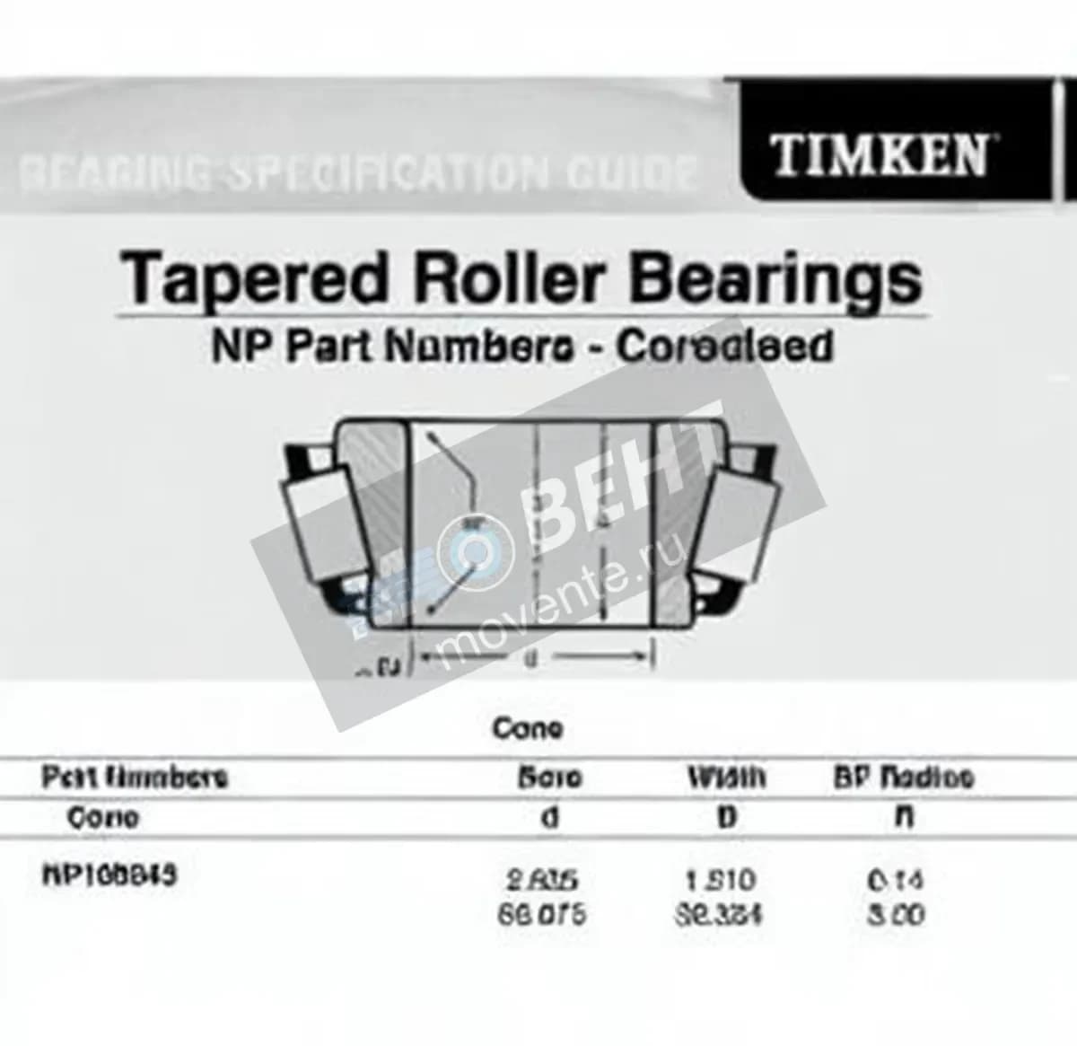 TIMKEN NP108543-TIMKEN - Image 1