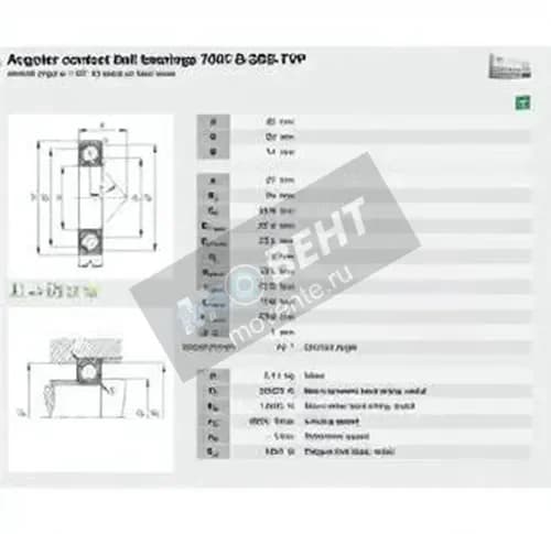 FAG 7007-B-XL-2RS-TVP-FAG - Image 1