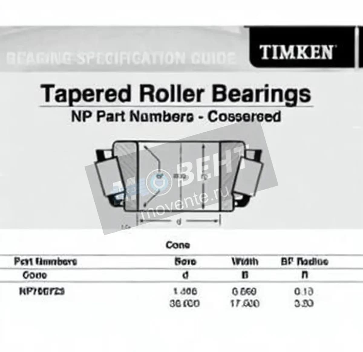 TIMKEN NP780723-TIMKEN - Image 1