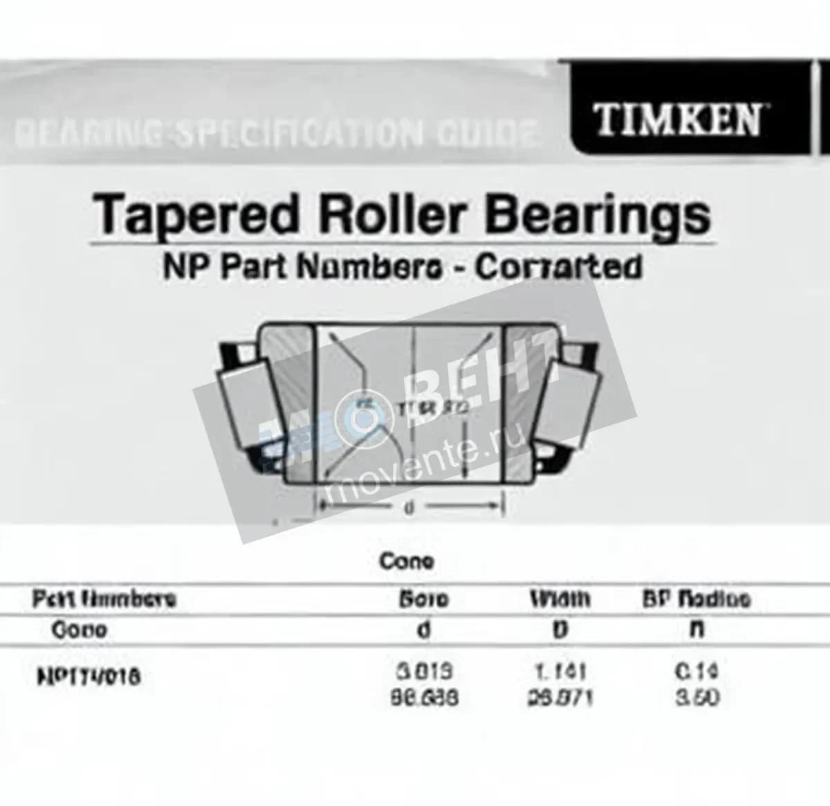 TIMKEN NP174018-TIMKEN - Image 1