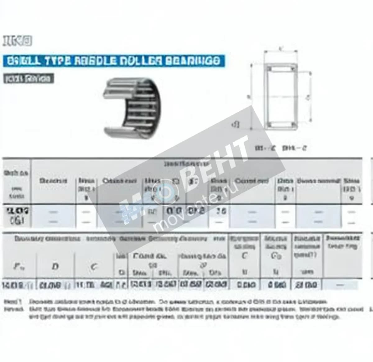 IKO BA107-ZOH-IKO - Image 1