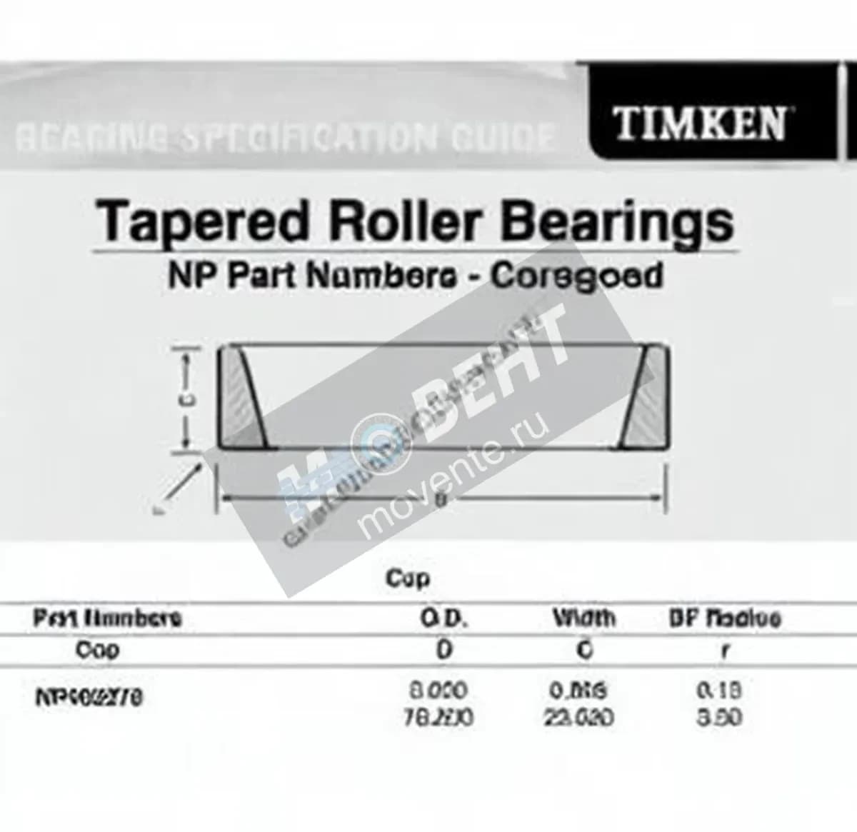TIMKEN NP402276-TIMKEN - Image 1