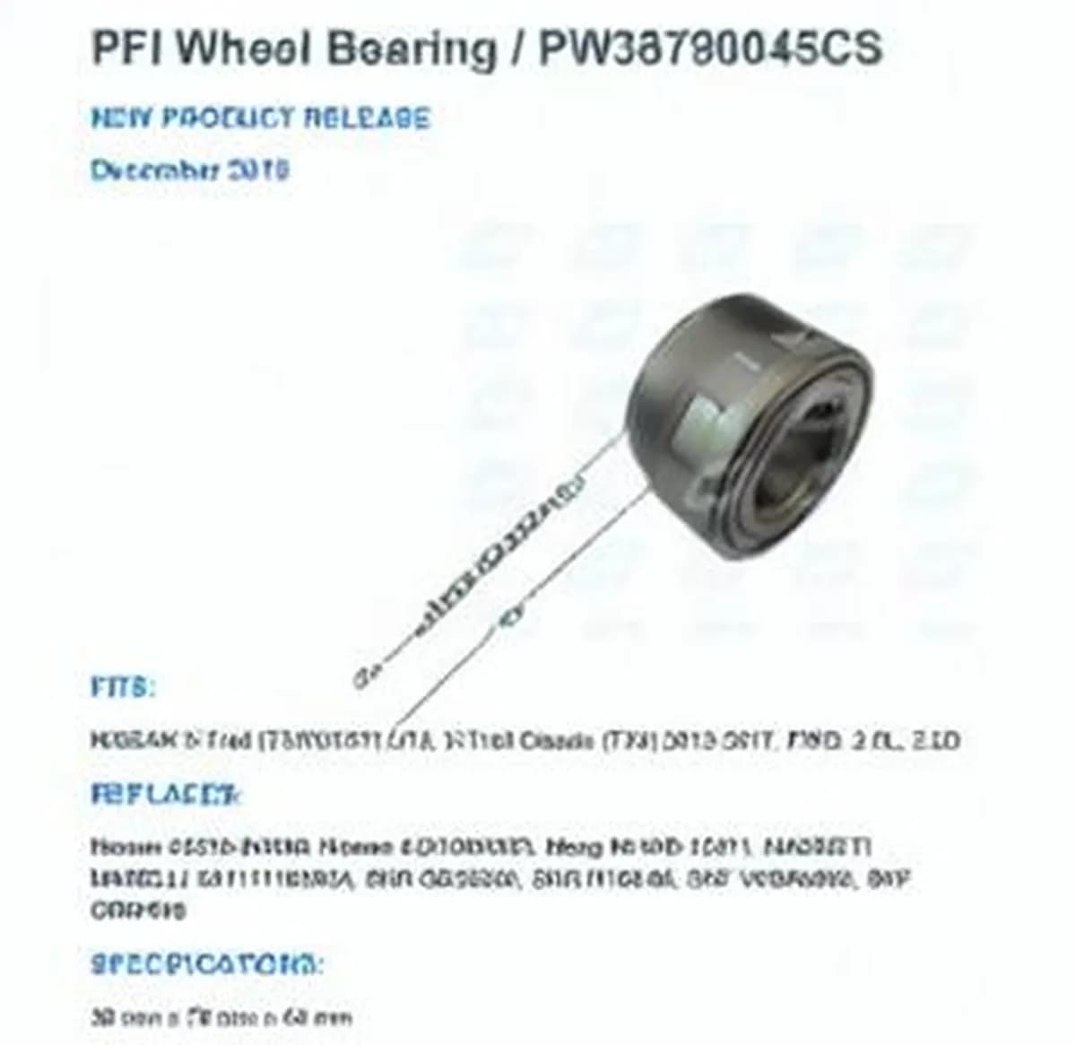 PFI PW38790045-CS-PFI - Image 1