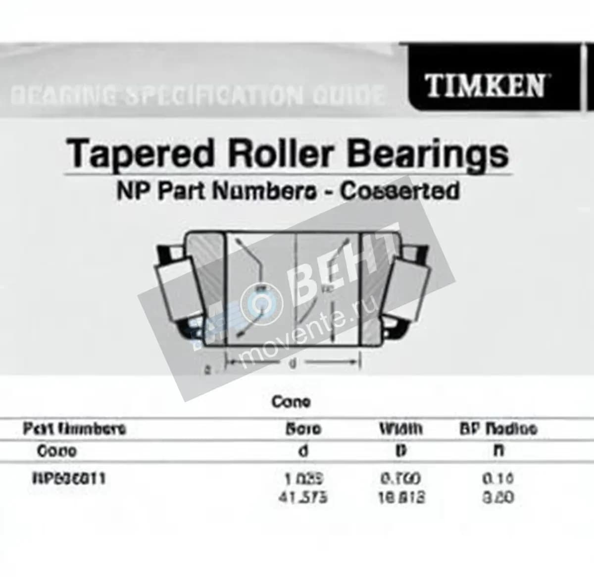 TIMKEN NP535811-TIMKEN - Image 1