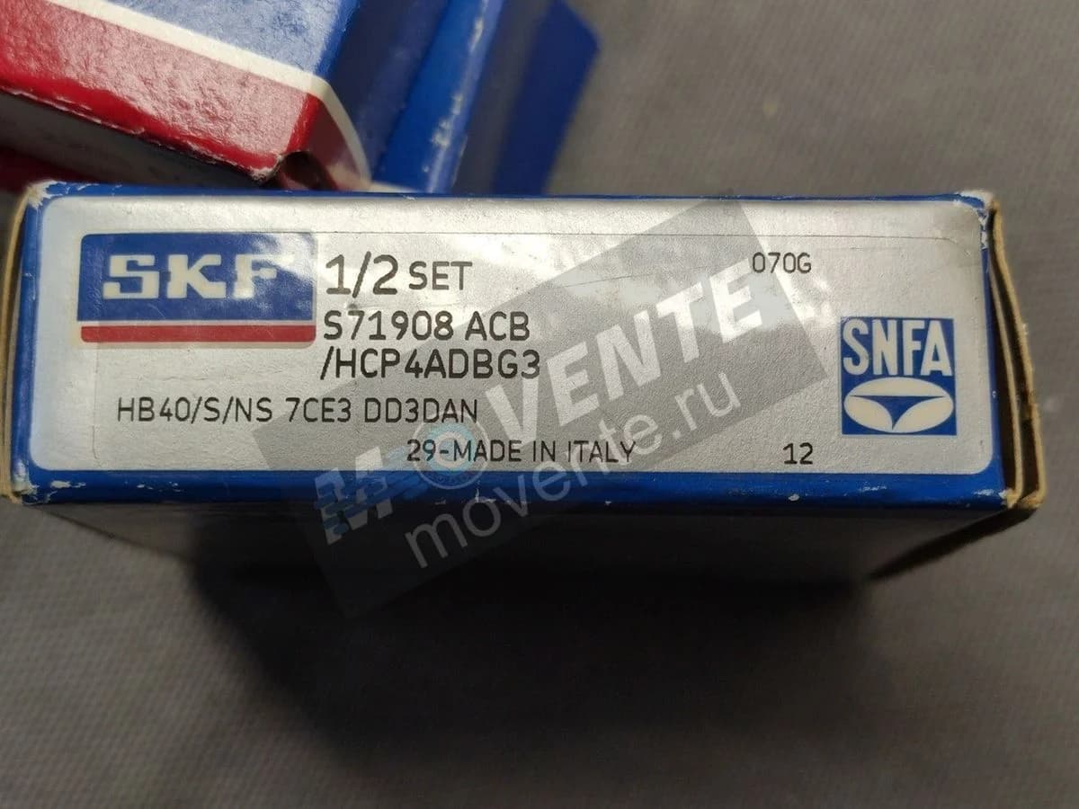 Подшипник S71908ACB/P4ADBG3 SKF ITALY Оригинал - Image 1
