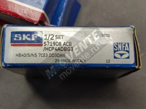 Подшипник S71908ACB/P4ADBG3 SKF ITALY Оригинал - Image 1