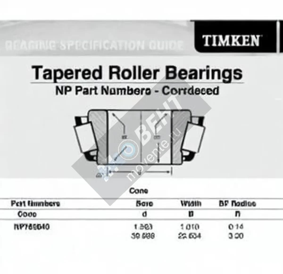 TIMKEN NP785840-TIMKEN - Image 1