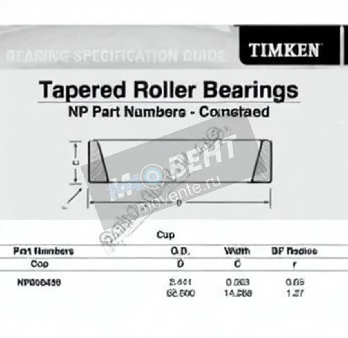 TIMKEN NP850439-TIMKEN - Image 1