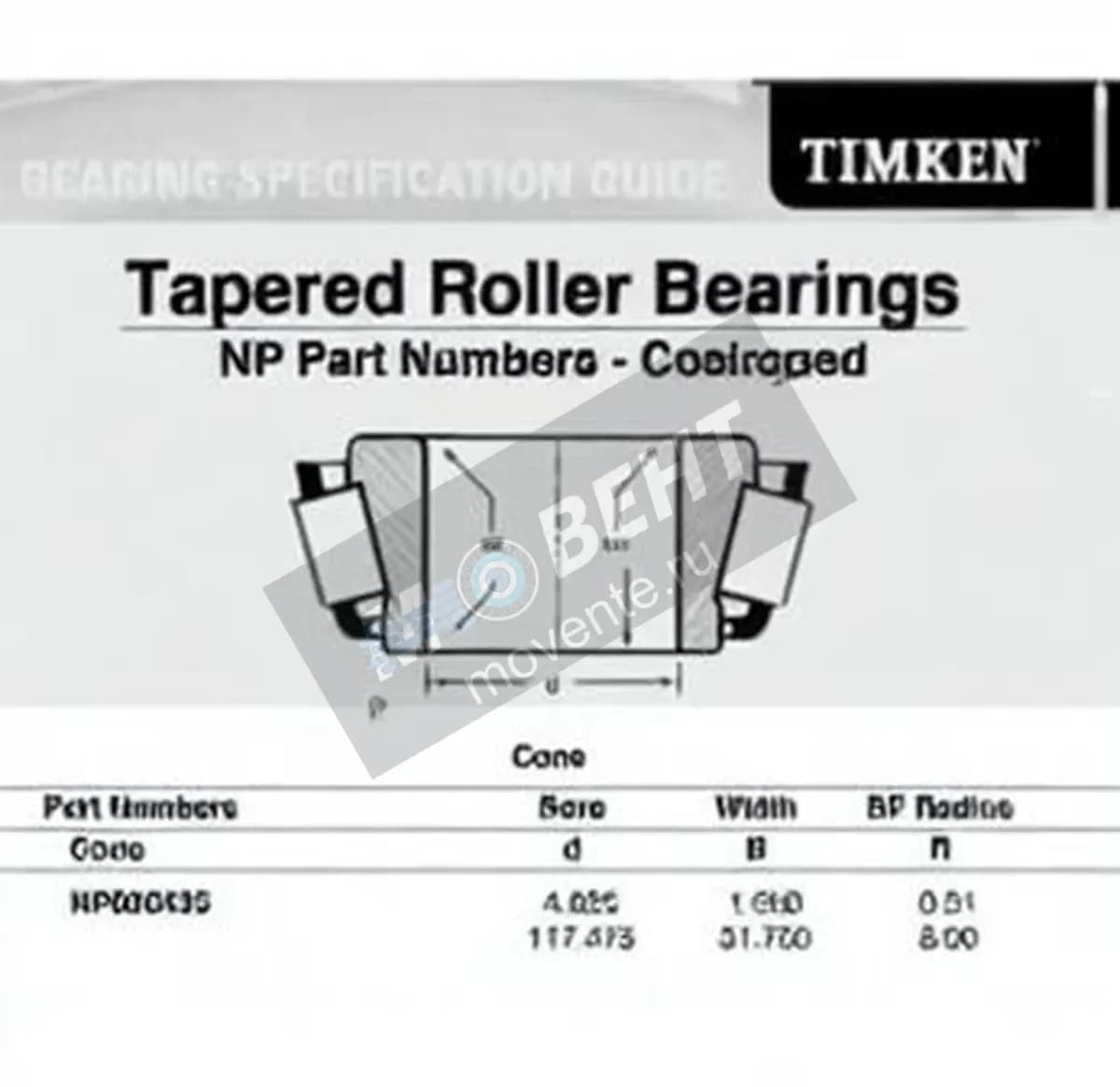 TIMKEN NP606435-TIMKEN - Image 1