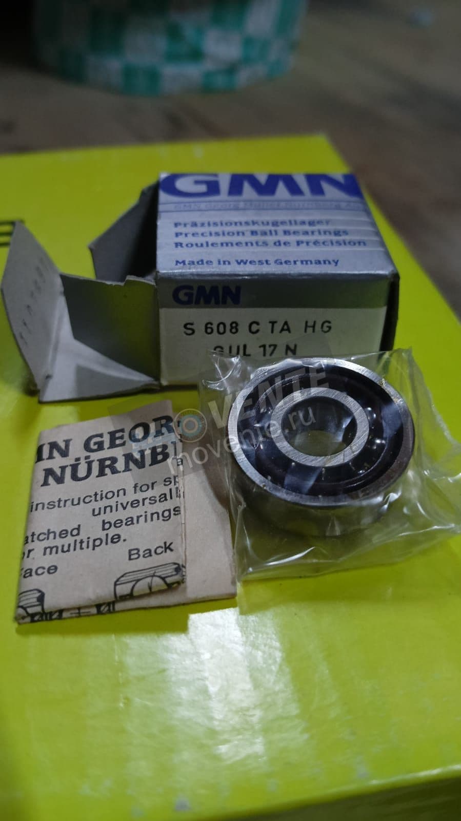 Подшипник GMN S608 C TA HG GUL 17N - Image 1