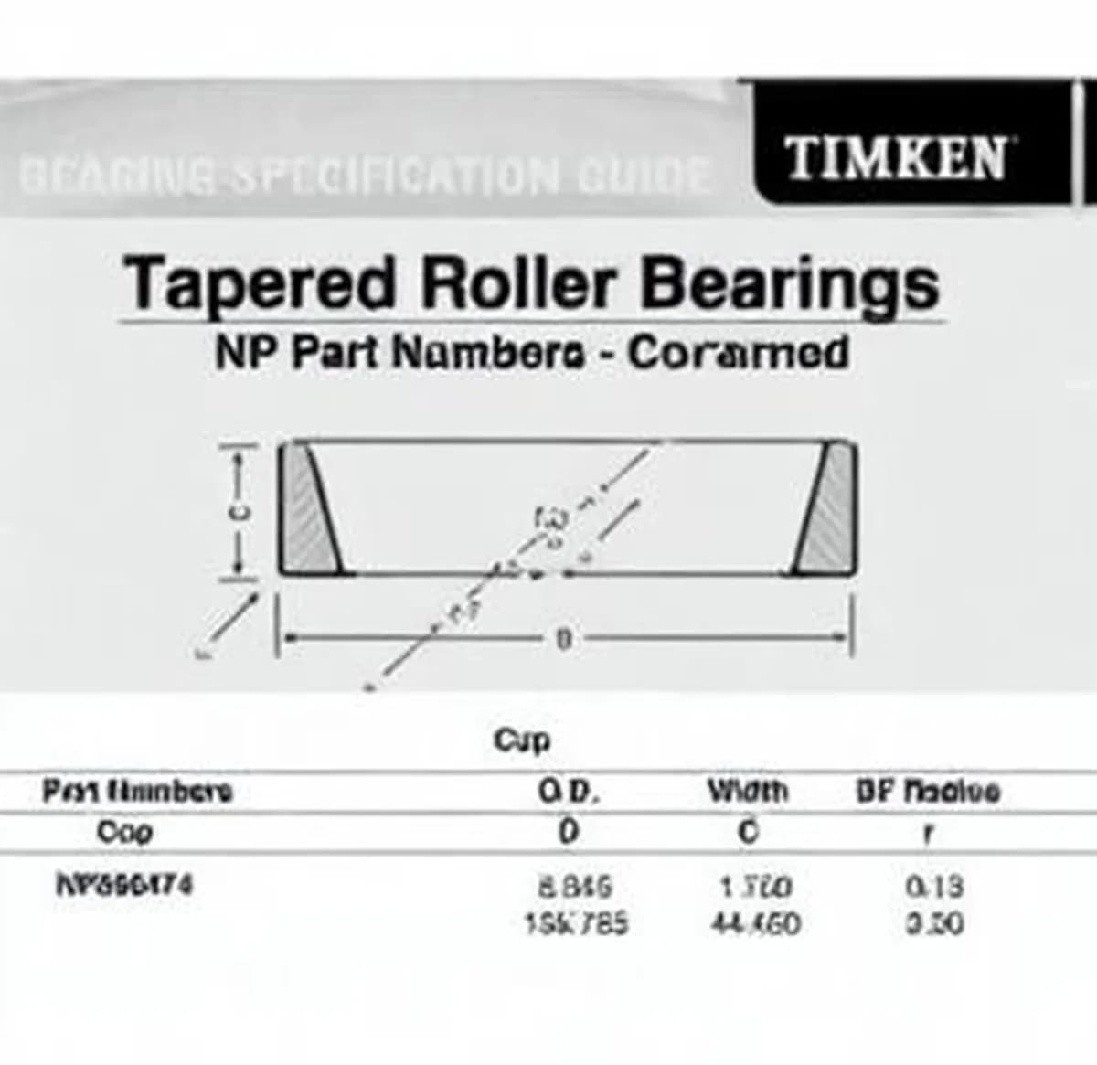 TIMKEN NP696474-TIMKEN - Image 1