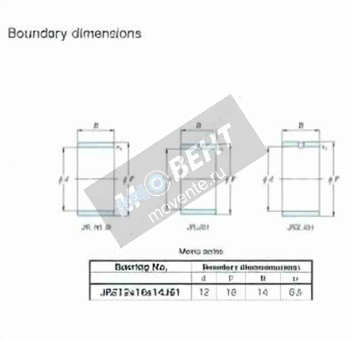 JTEKT JRZ12X16X14JS1-JTEKT - Image 1