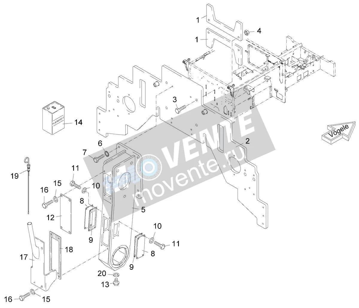 4611402210 подшипник Vögele - Image 1