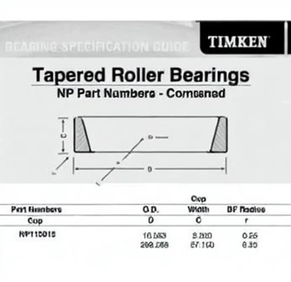 TIMKEN NP113015-TIMKEN - Image 1