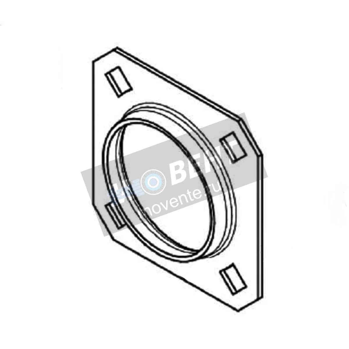 AFH209377: Прессованный фланцевый корпус