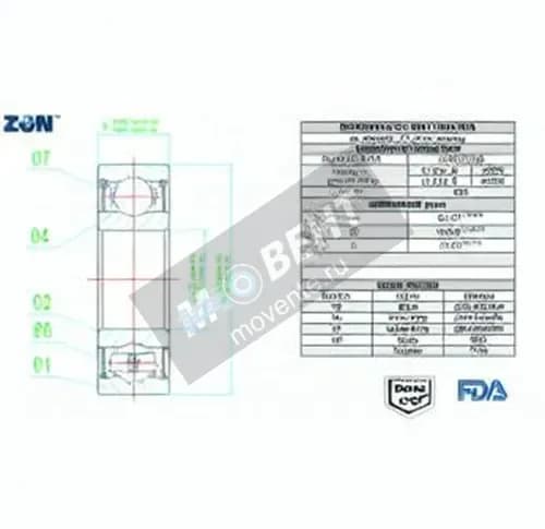 ZEN S6211-2RS-FDA-AISI420-ZEN - Image 1