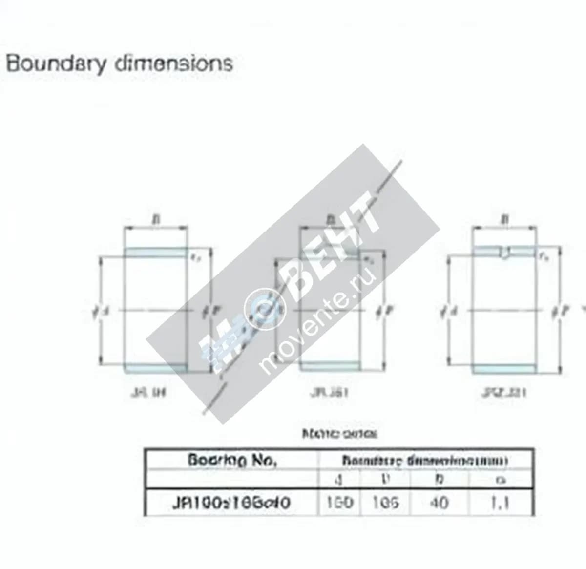 JTEKT JR150X165X40-JTEKT - Image 1